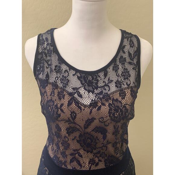 Candalite Women's Navy Lace Sleeveless Dress, Style #D43902, Size M - Picture 4 of 12